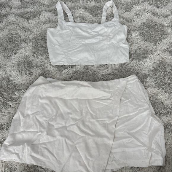 Abercrombie & Fitch White Elegant Ensemble - Picture 1 of 7